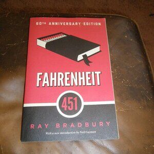 Fahrenheit 451 by Ray Bradbury 60th Anniversary Edition Paperback Book